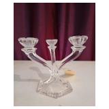 Crystal ? candle holder 6.5 x 7