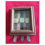 "Three Ingraham Watches" display, 1930s, 40s, 50s,