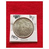 1885 Morgan silver dollar BU+