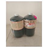Two new bottles of 16.4 Oz propane