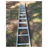 Werner 20 ft aluminum extension ladder, 225#