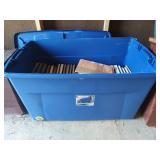 Large collection of Great Books in plastic tote