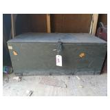 Wooden foot locker 13x32x16