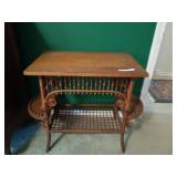 Beautiful, ball and stick, wooden table, 2