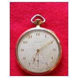 Elgin 5633 pocket watch, works, glass needs to be
