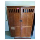 Computer cabinet, 64x23x44 in