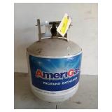 Empty AmeriGas 15 lb propane tank