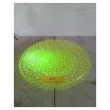 10 inch uranium glass plate, fluoresce is under