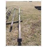 One piece I-beam 4x4 x 20 foot by quarter