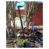 3 point 7 ft sickle, yard art no decor is included