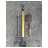 Three assorted tools, including a little 20-in