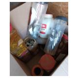 Box filled with joists / hurricane clips,