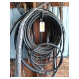 Assorted hoses, all contents of hanging peg