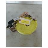 New 2-in by 27 ft ratchet strap with j hooks