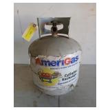 Empty AmeriGas 15 pound propane tank