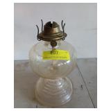 10 in inside thread glass hurricane lamp,
