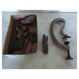 Assorted metal pieces/tools, includes a