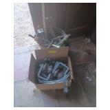 Bucket of insulators and Long Middle bolts,