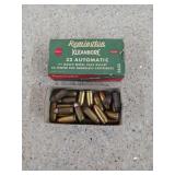 Approximately 20 rounds 32 automatic Remington