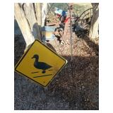 24x24 duck crossing metal sign, 48-in Shepherd