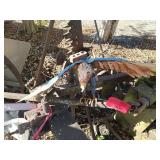 Wrought iron eagle, 10"ï¿½27"