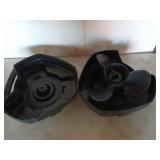 Aluminum boat prop with plastic case, 7 in