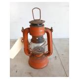 Orange, globe brand railroad kerosene lantern, 7