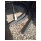 Assorted drain pipe 4 in and 3-in PVC up to 10 f