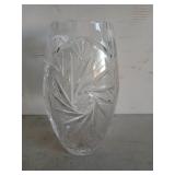 10 inch Crystal vase with star motif