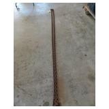 19 ft 3/8 inch chain with two hooks