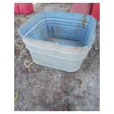 Galvanized wash tub