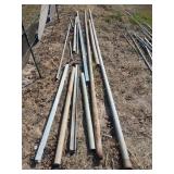 Assorted pipe and square tubing one to two inch