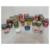 Assorted canned goods, all in date, cornstarch