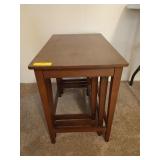 Set of three nesting tables, the largest being