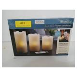 New in package flameless LED flicker candle set