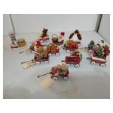 11 Christmas Bear Red wagon / radio flyer