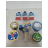 Three new packages of clothes pins, four rolls of