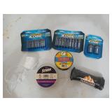 Fishing line, new 50 ft pack of paracord, and