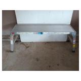 Werner aluminum work platform, 16x45x12 in