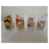 Four character glasses, Flintstone kids, Snoopy,