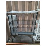 Four tier metal shelf, 54x36x14 in, comes with
