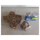 A Texas stepping stone, 15x14 in, a 7-in quartz