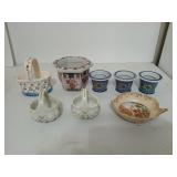 Assorted flower pots/ceramic basket decor,