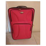 Pink protocol suitcase, 28x17 in