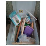 Two Tubs filled with craft supplies, mostly