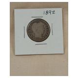 1892 Barber quarter