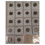 18 uncirculated Jefferson nickels, 2003-P, 2003-D
