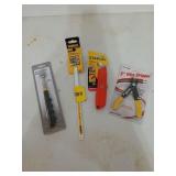 Four, new in package tools, including 12-in