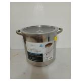 New 12 quart stainless steel stock pot with