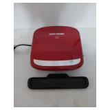 Red George Foreman grill / Panini press, works,